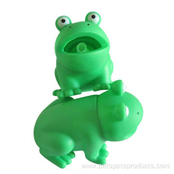 Durable Interactive Frog Vinyl Squeaky Dog Toy